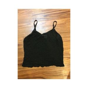 Lace black tank